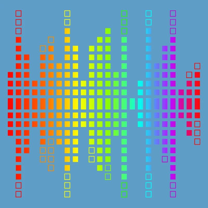 Vibrant Equalizer Sound Wave Pattern