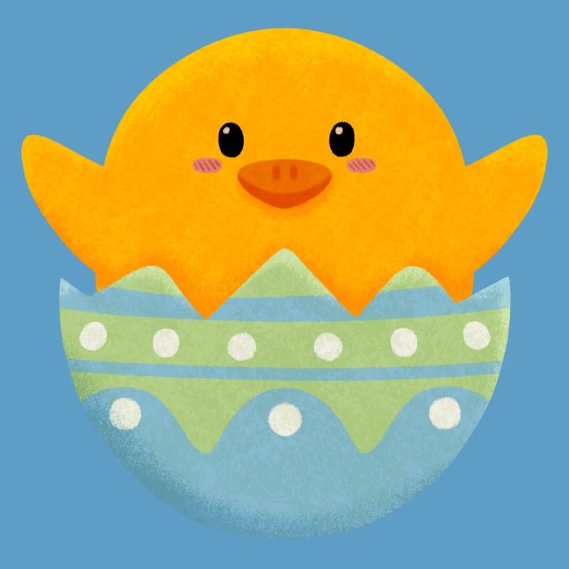 Chick in Easter egg