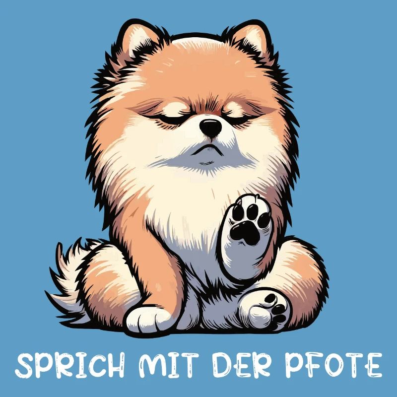 Sprich mit der Pfote Zwergspitz Zwergspitze Spitz