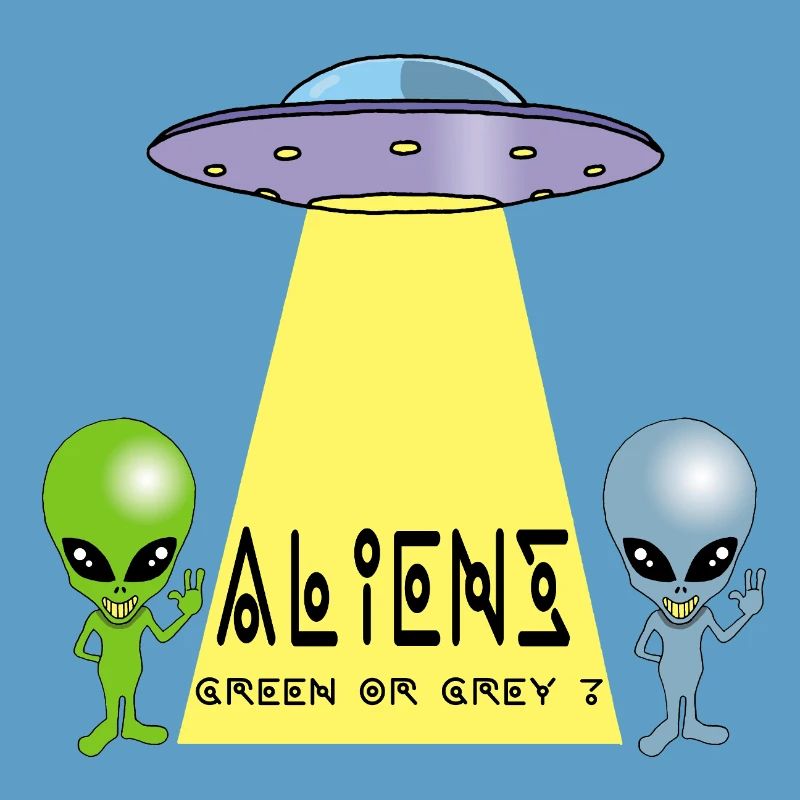 Grün oder grau außerirdisch?