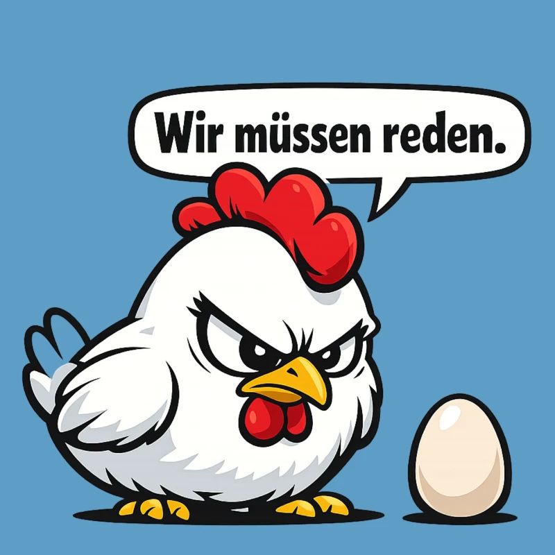 We Need to Talk Chicken Humor Gift