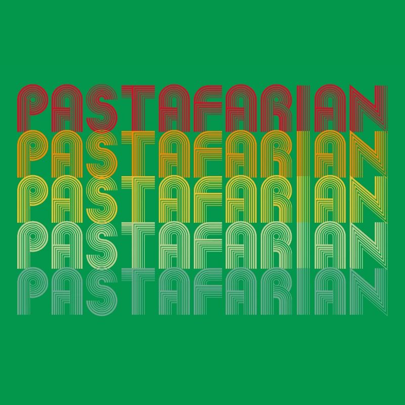 Rainbow Font Stack Pattern