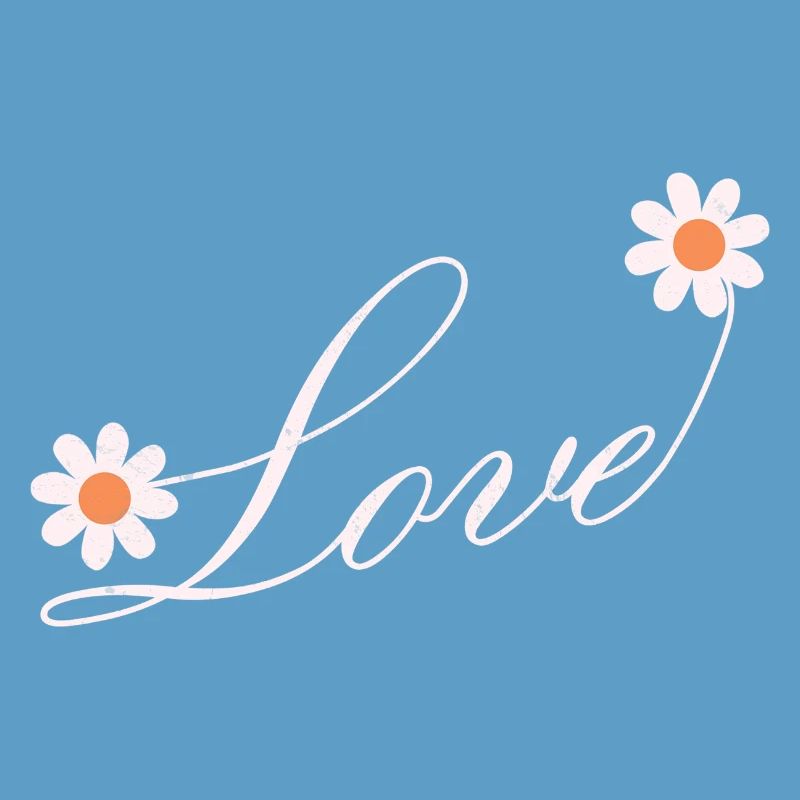 Floral Love Script Design