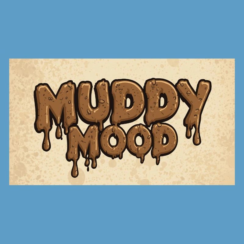 Conception de lettrage d’ambiance boueuse