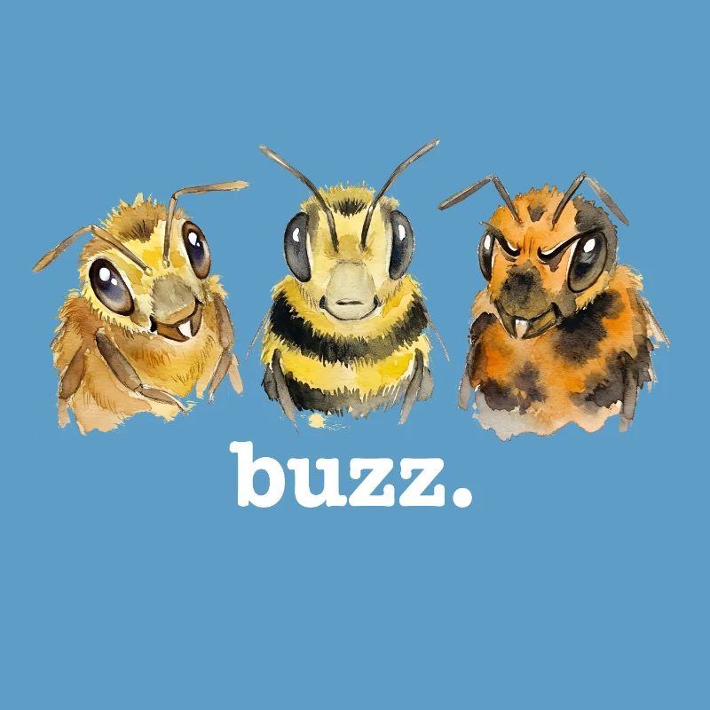 Bees buzz – Funny buzzing for bee lovers