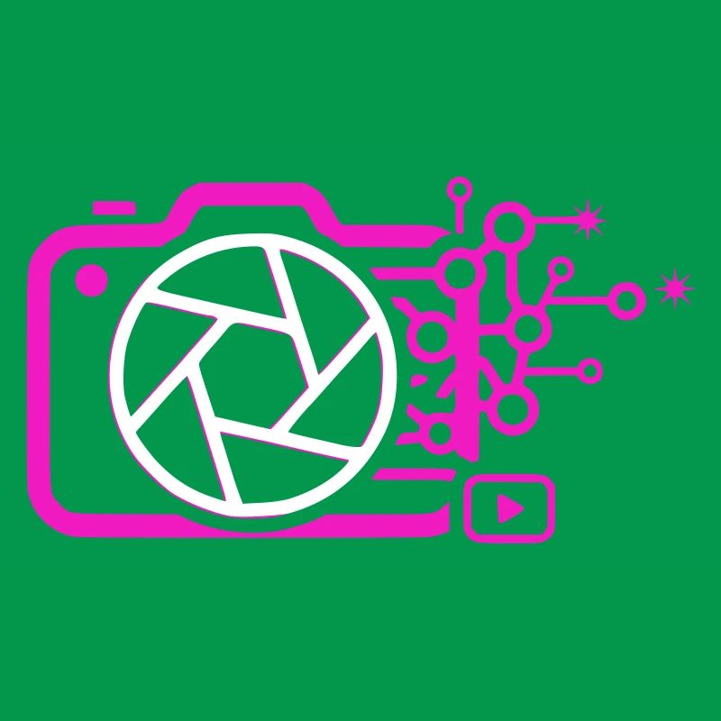 Digital Camera AI Art Tech Vector