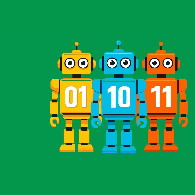 Robot 01 10 11 – Binary Sci-Fi Design