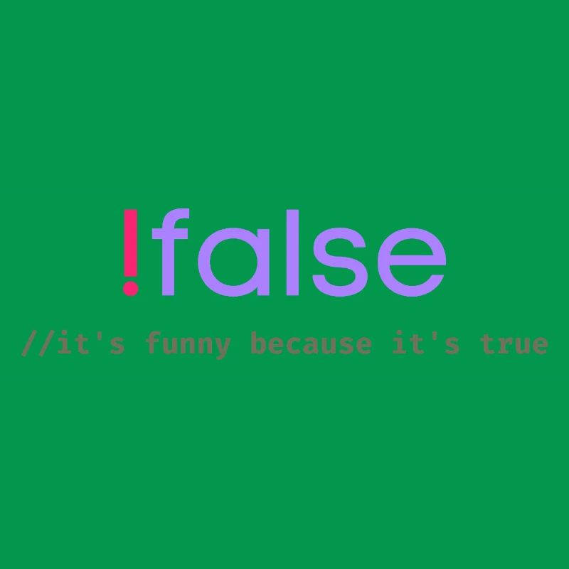 Jeu de mots sur la programmation Ifalse Funny Coder