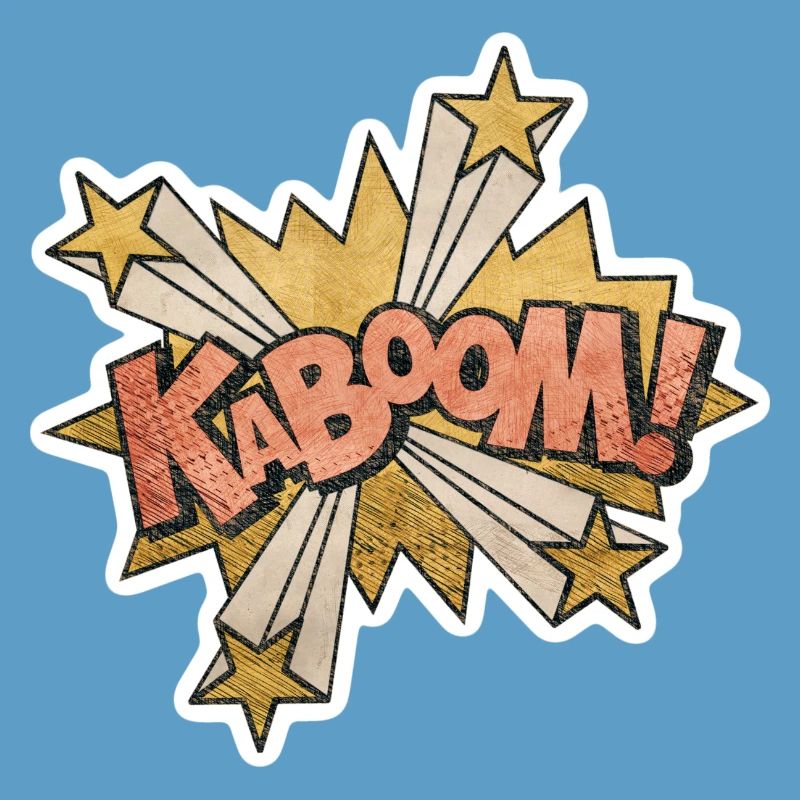 Comic Kabbom Pop Art Action Saying