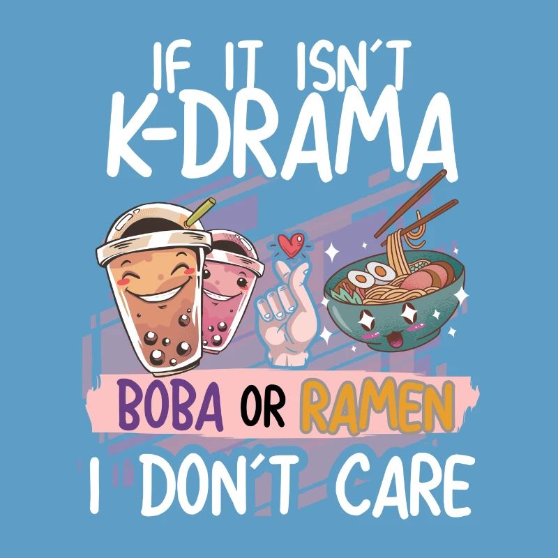 K-Drama Boba oder Ramen Design