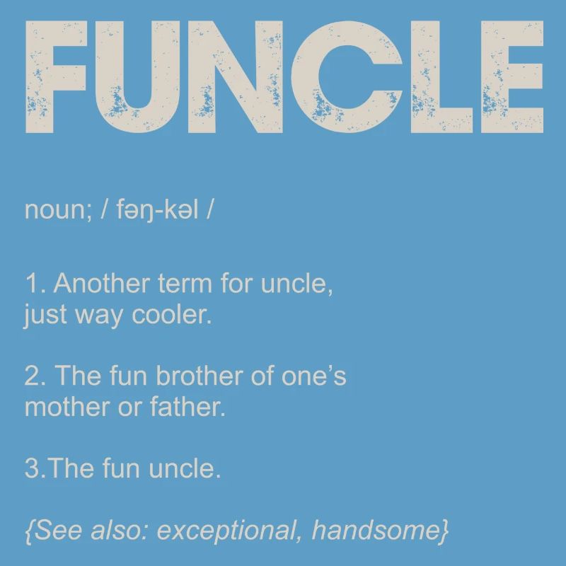 Funcle Typography Tee Design