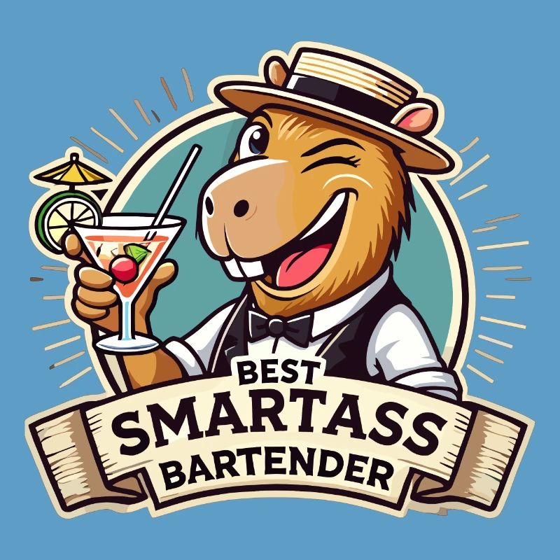 Bartender Bartender Capybara Capy Gift