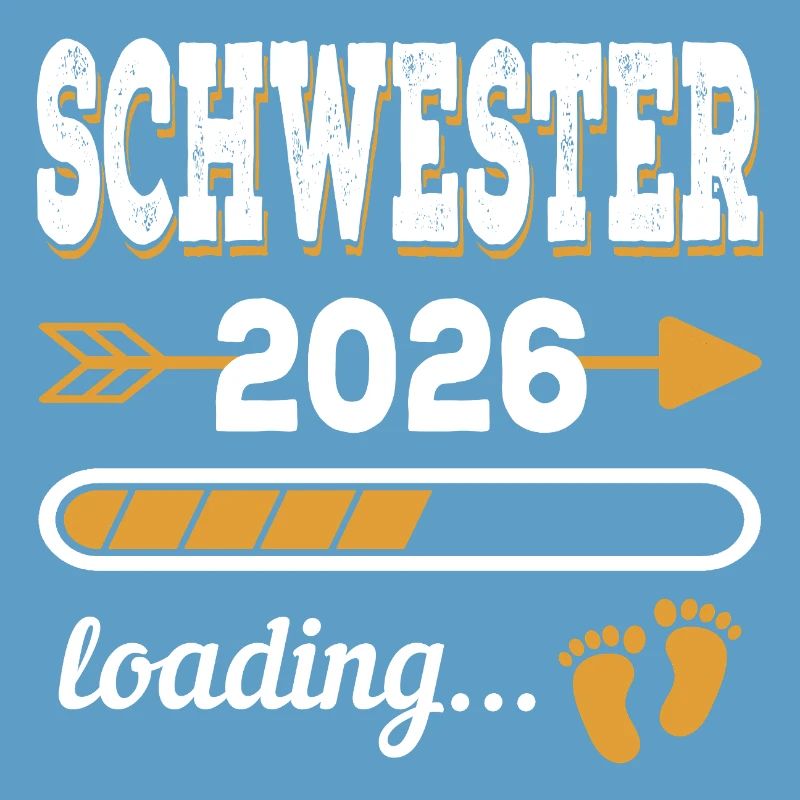 Schwester 2026 Loading große Schwester Geschenk