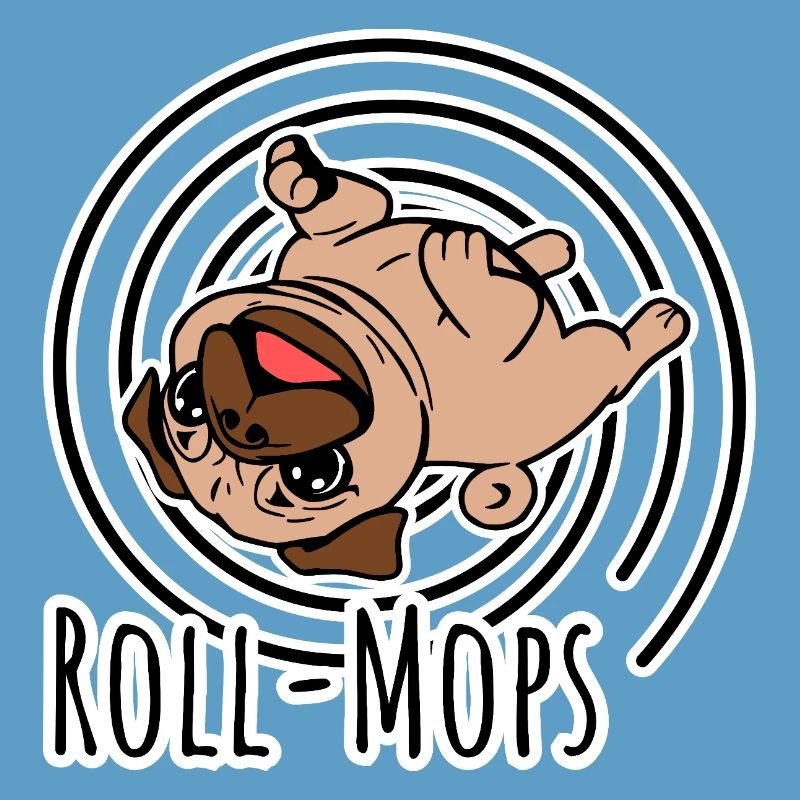 Rollender Mops - Ein Roll-Mops