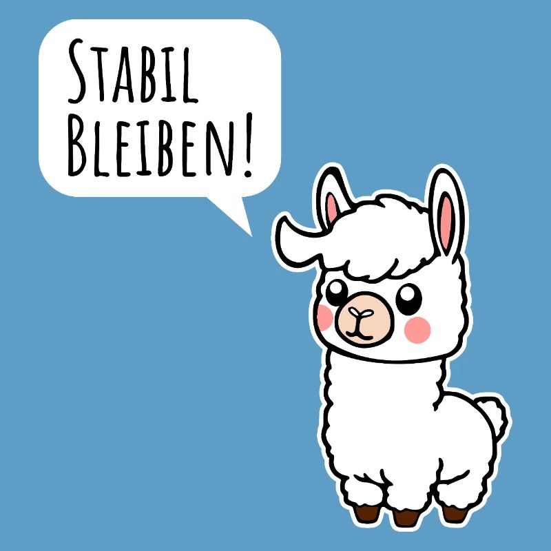 Le petit lama reste stable ! Reste stable aussi !