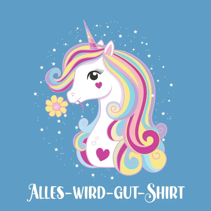 Alles Wird Gut Wunsch Einhorn Genesung Motivation
