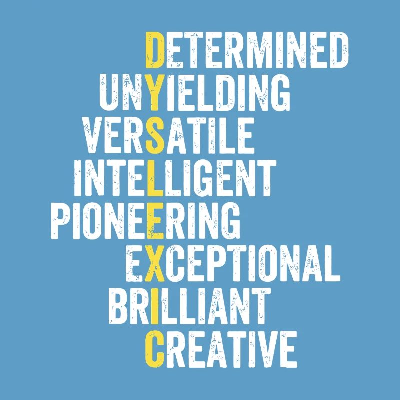 Yellow Accent Adjective Stack