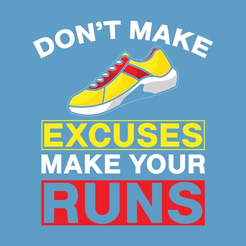 Running Don´t Make Excuses Marathon Runner Gift