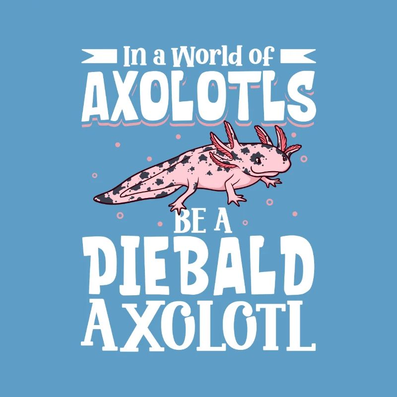 Sei ein Piebald Axolotl
