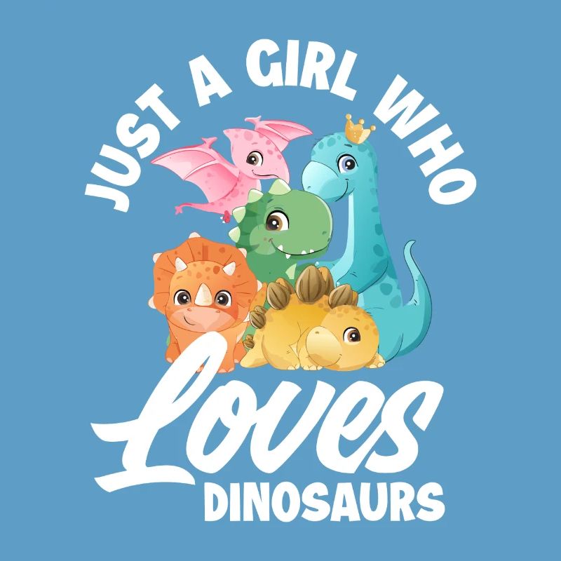 Nur ein Mädchen, das Dinosaurier liebt