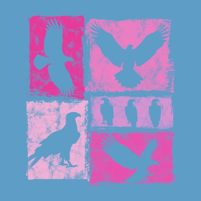 Silhouettes graphiques rétro Eagle