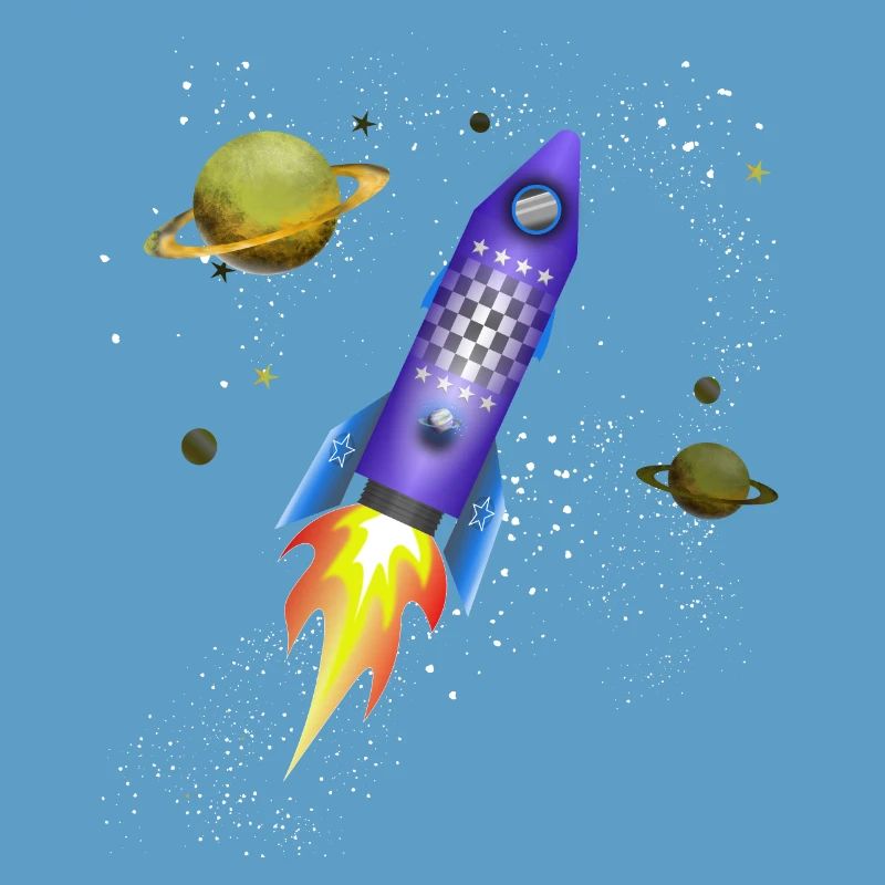 Fusée dans l'espace