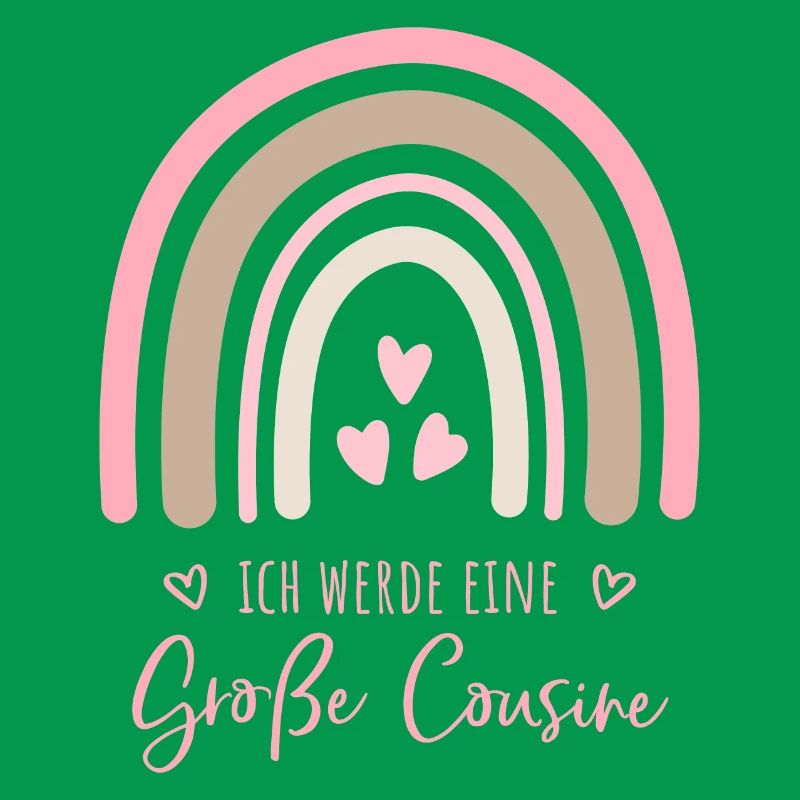 Ich werde eine große Cousine Boho Regenbogen