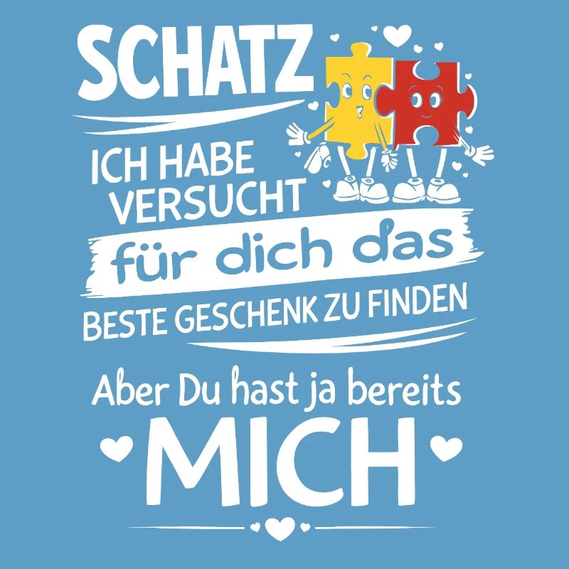 Schatz Geschenk Spruch Puzzleherz