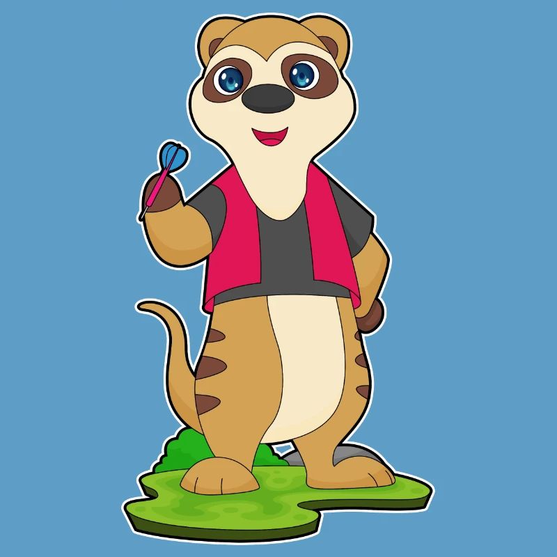 Erdmännchen Dart Dartpfeil