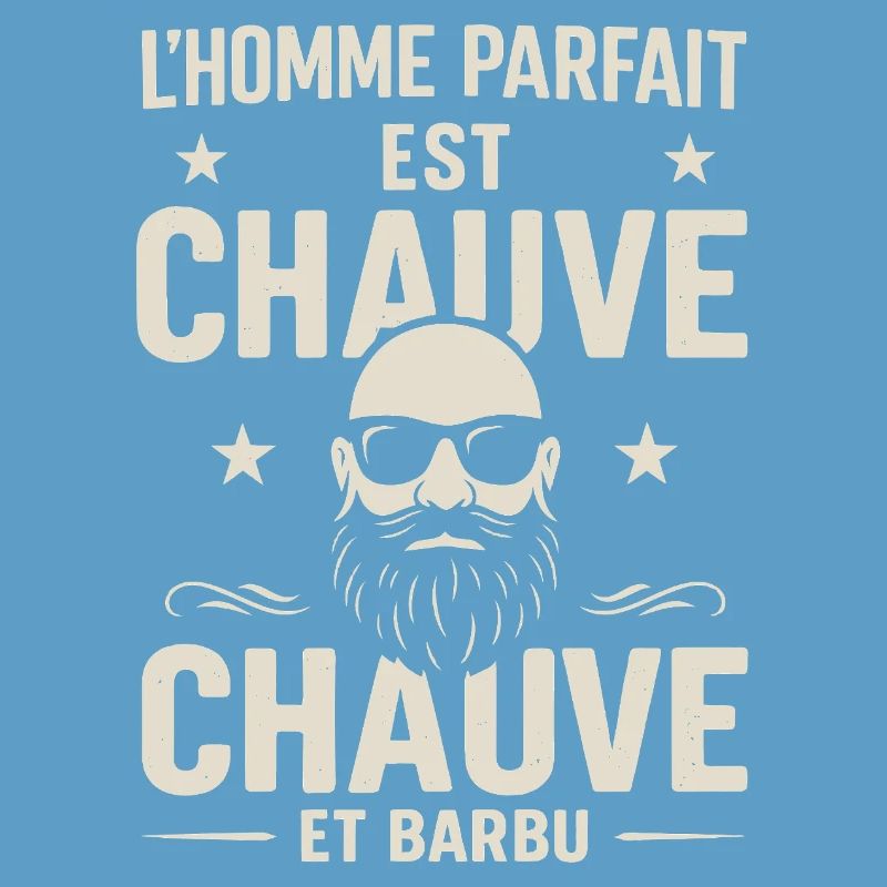 Der perfekte Mann hat eine Glatze und einen Bart