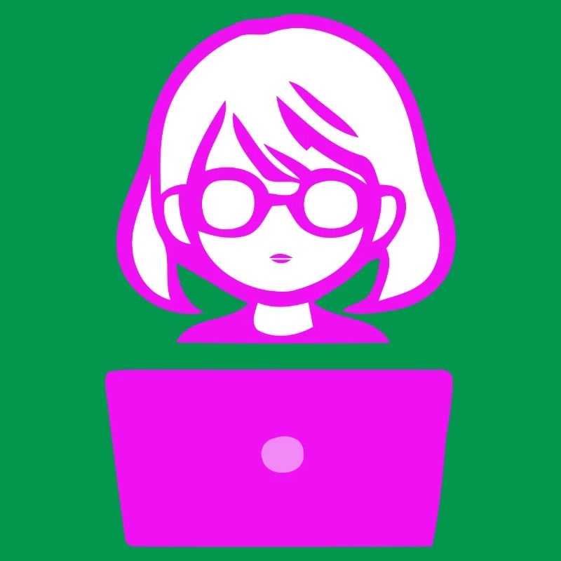 Frau mit Computer Programmierer Coder