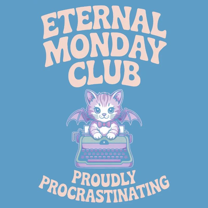 Club du Lundi Éternel Chat Procrastination