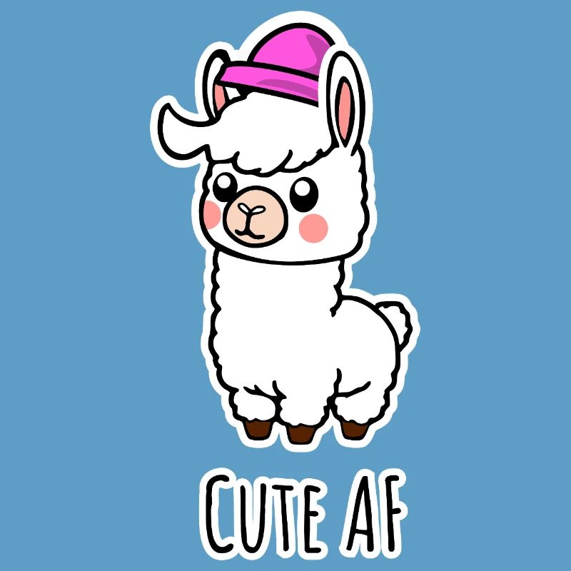 Cute AF Lama Baby oder Alpaka