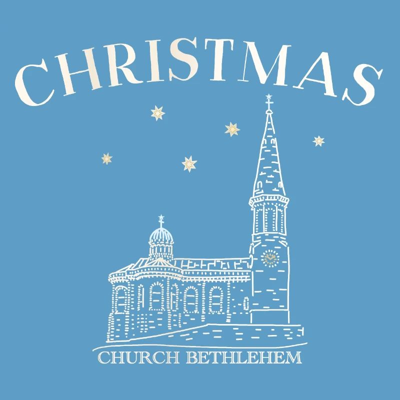 Weihnachtskirche Bethlehem Zeichnung