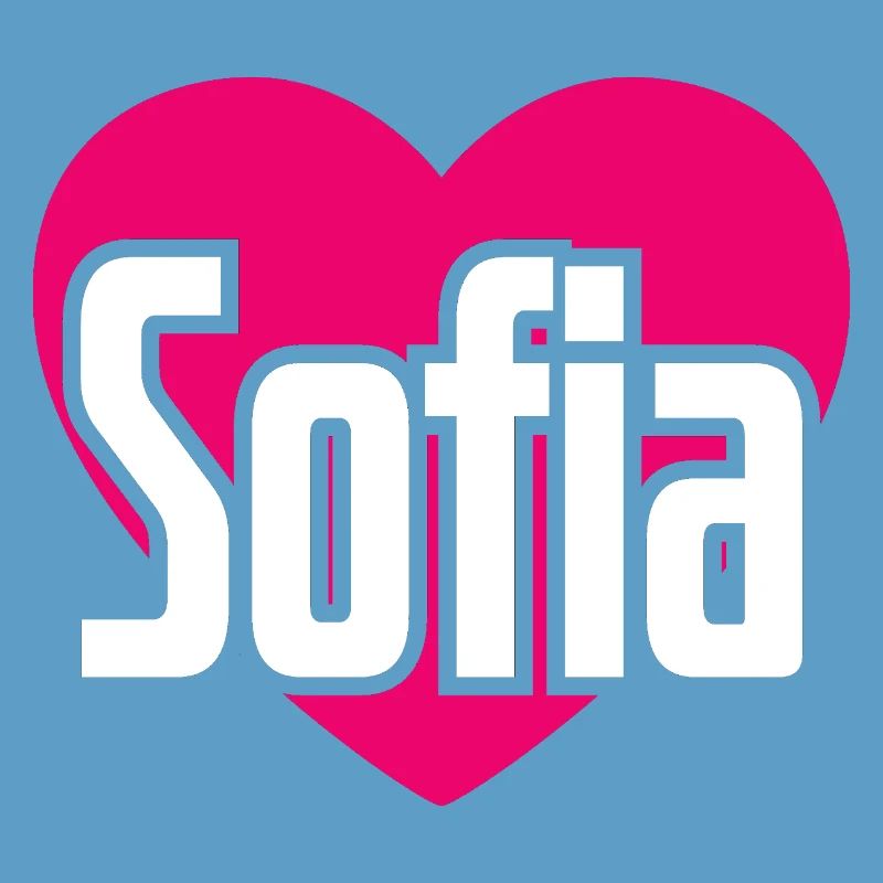 I Love Sofia Pink Heart I Love Sofia