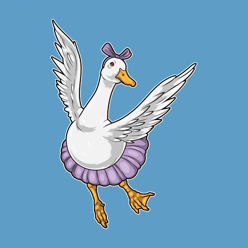 Duck Ballerina Ballet Dance