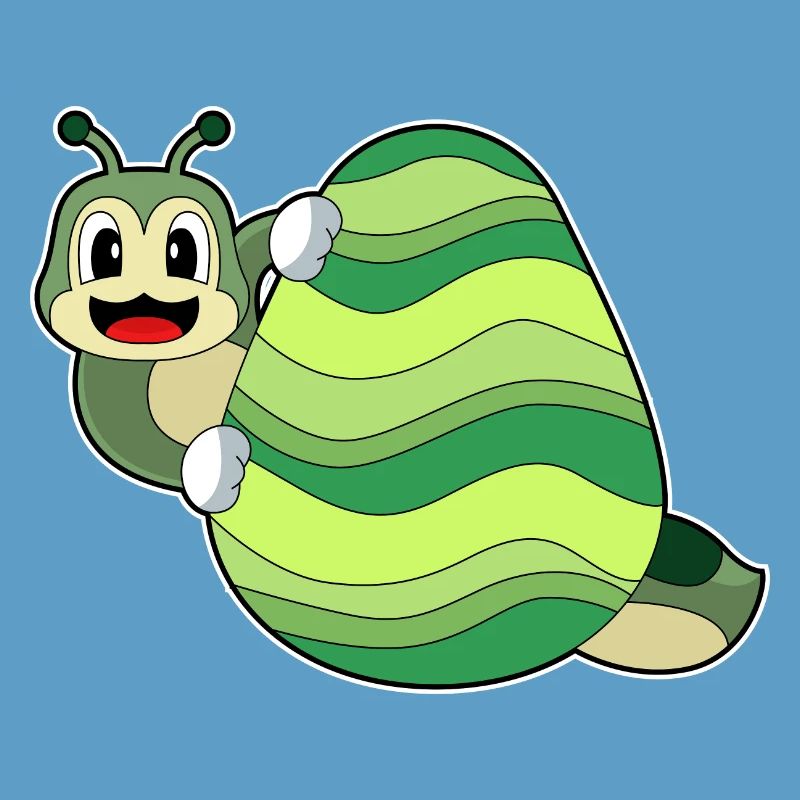 Caterpillar Easter Easter Egg