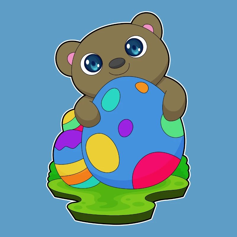 Bear Easter Easter Eggs