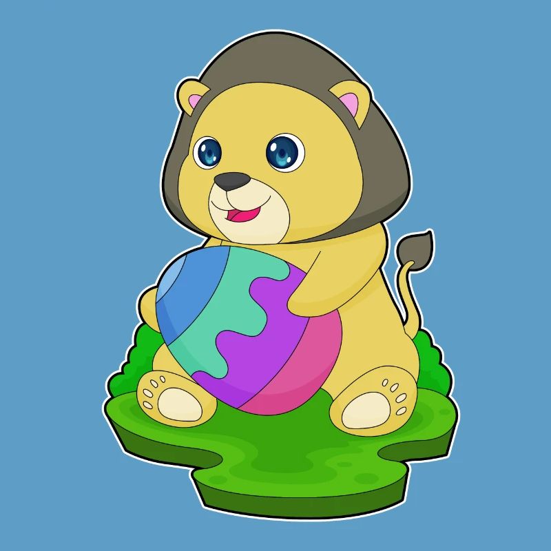 Lion Easter Easter Egg