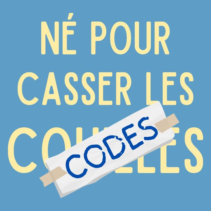 Né pour casser les codes