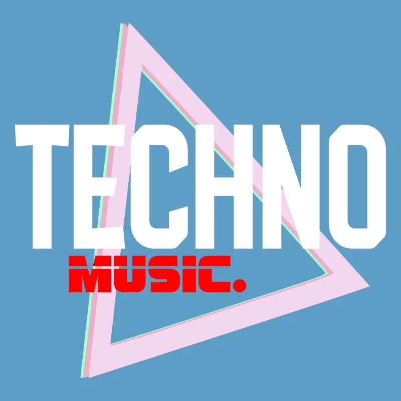 Techno Neon Triangle Pulse