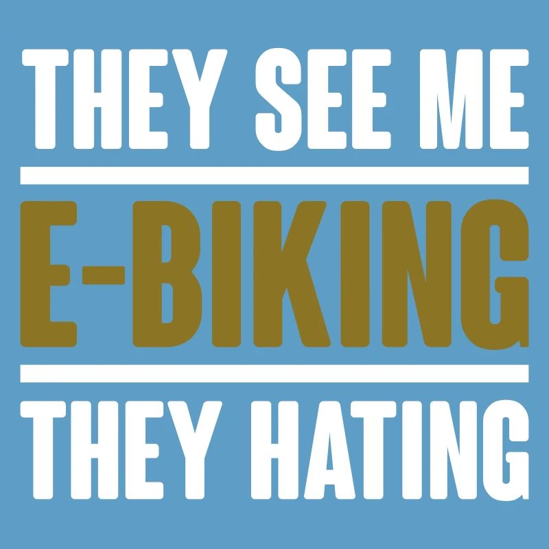 They see me e biking - Vector Graphics