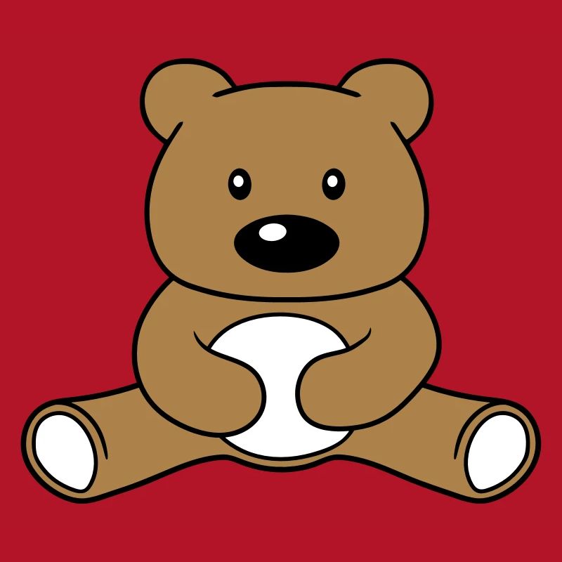 Baer mignon mignon assis petite bande dessinée bande dessinée cli