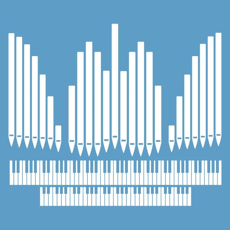 Orgue avec conception de clavier