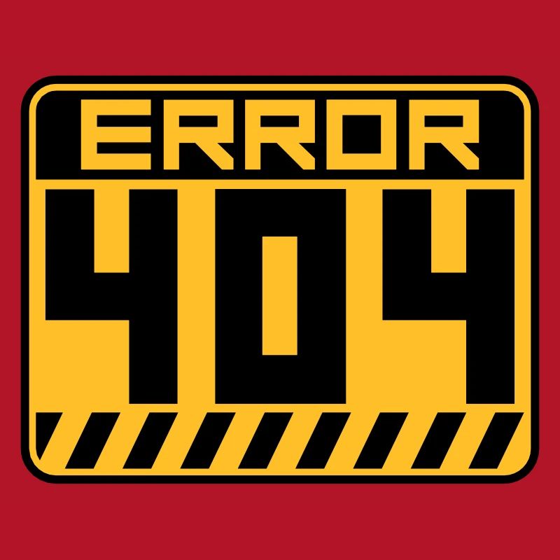 Error 404 Schild Warnung