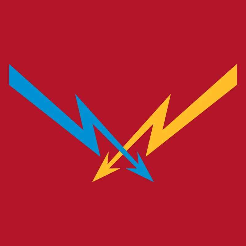 2 flashes pattern electric current energy starkstro