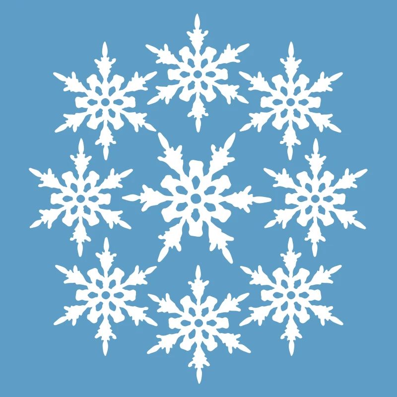 circle round pattern design cool winter cold snow