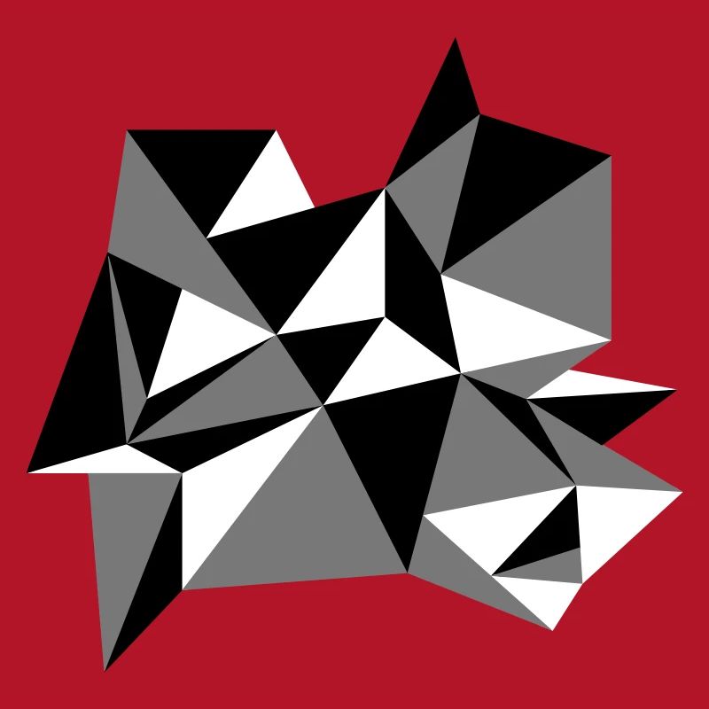 forme modèle triangles conception origami cool papier 3c