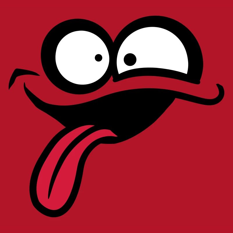 Crazy comic face