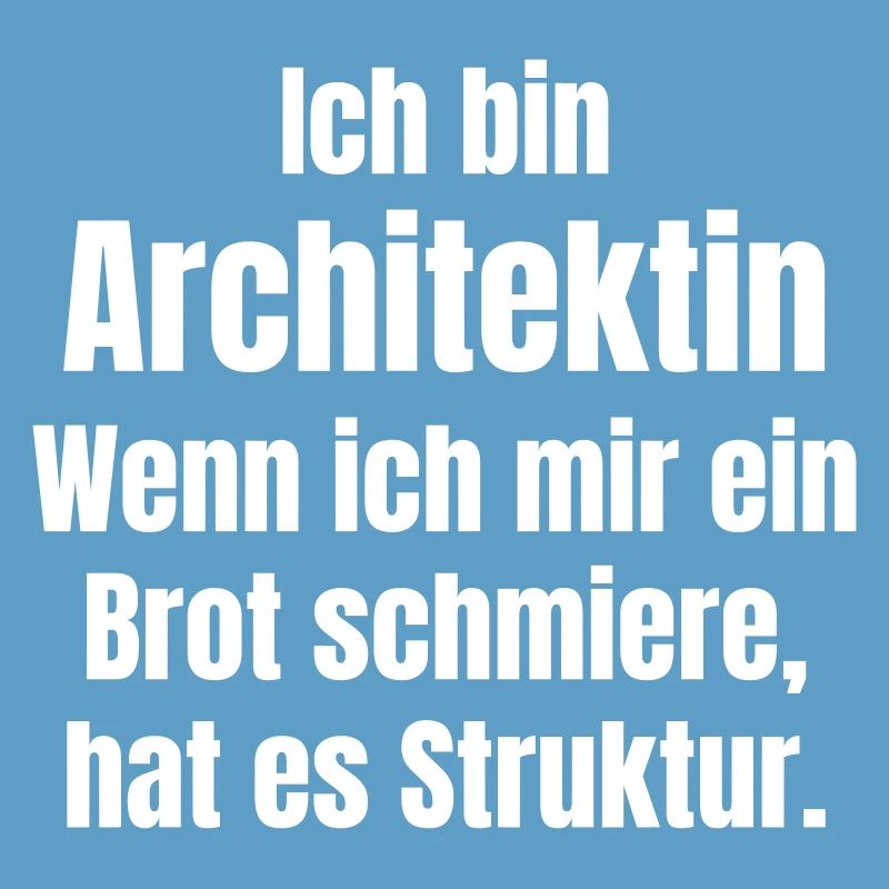 Architect smears bread with structure